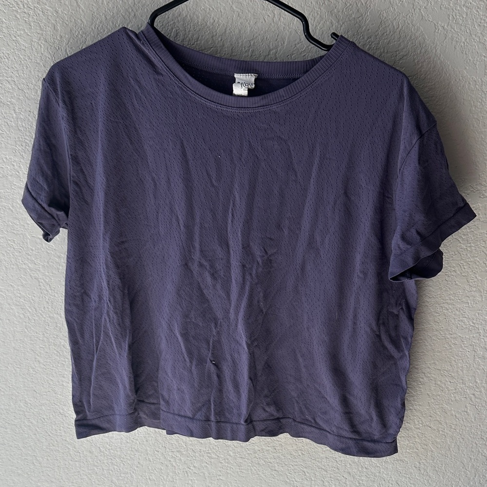 Athleta Short Sleeve Purple Tee